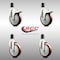 Service Caster 5 Inch 316SS Maroon Poly Swivel 1-1/2 Inch Stem Caster Lock Brake SCC, 2PK SS316TTLEX20S514-PPUB-MRN-2-S-2-112 - alternate 2
